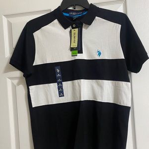 Shirt black and white